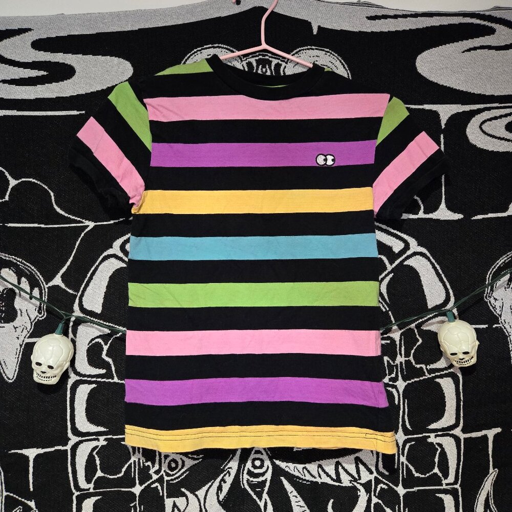 Lazy Oaf Eyes Striped T-Shirt